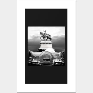MONUMENTS SAINT LOUIS AND CHEVROLET BELAIR Posters and Art
